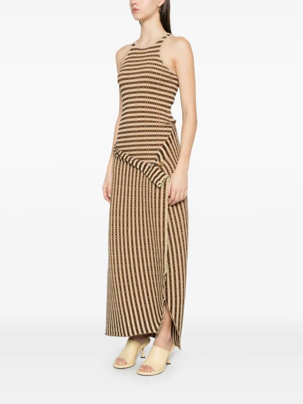 【送料&関税込】Nanushka Elima Dress Nanushka Elia Maxi Dress in Orange | FWRD