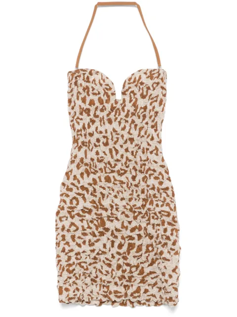 Nanushka sweetheart-neck mini dress 