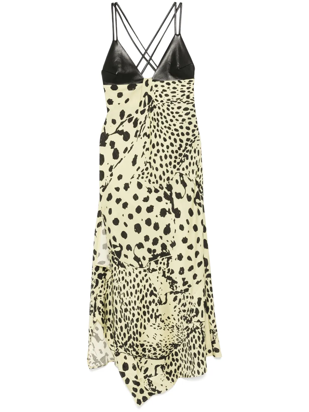 Nanushka Maxi-jurk met print Zwart