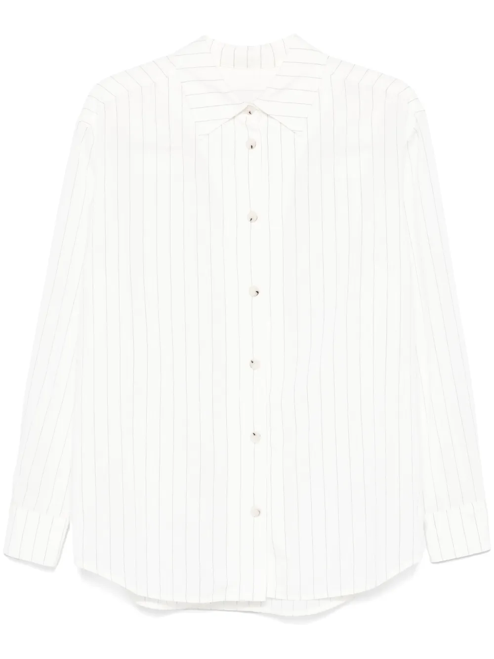 Nanushka Gestreept shirt Wit