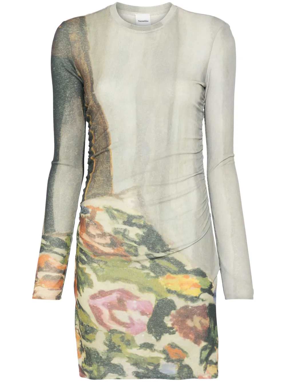 draped dress
