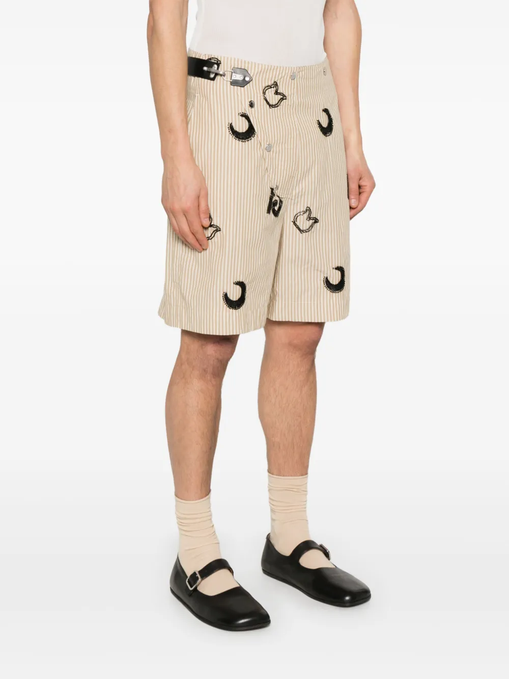 Nanushka Mikos Shorts In Neutral