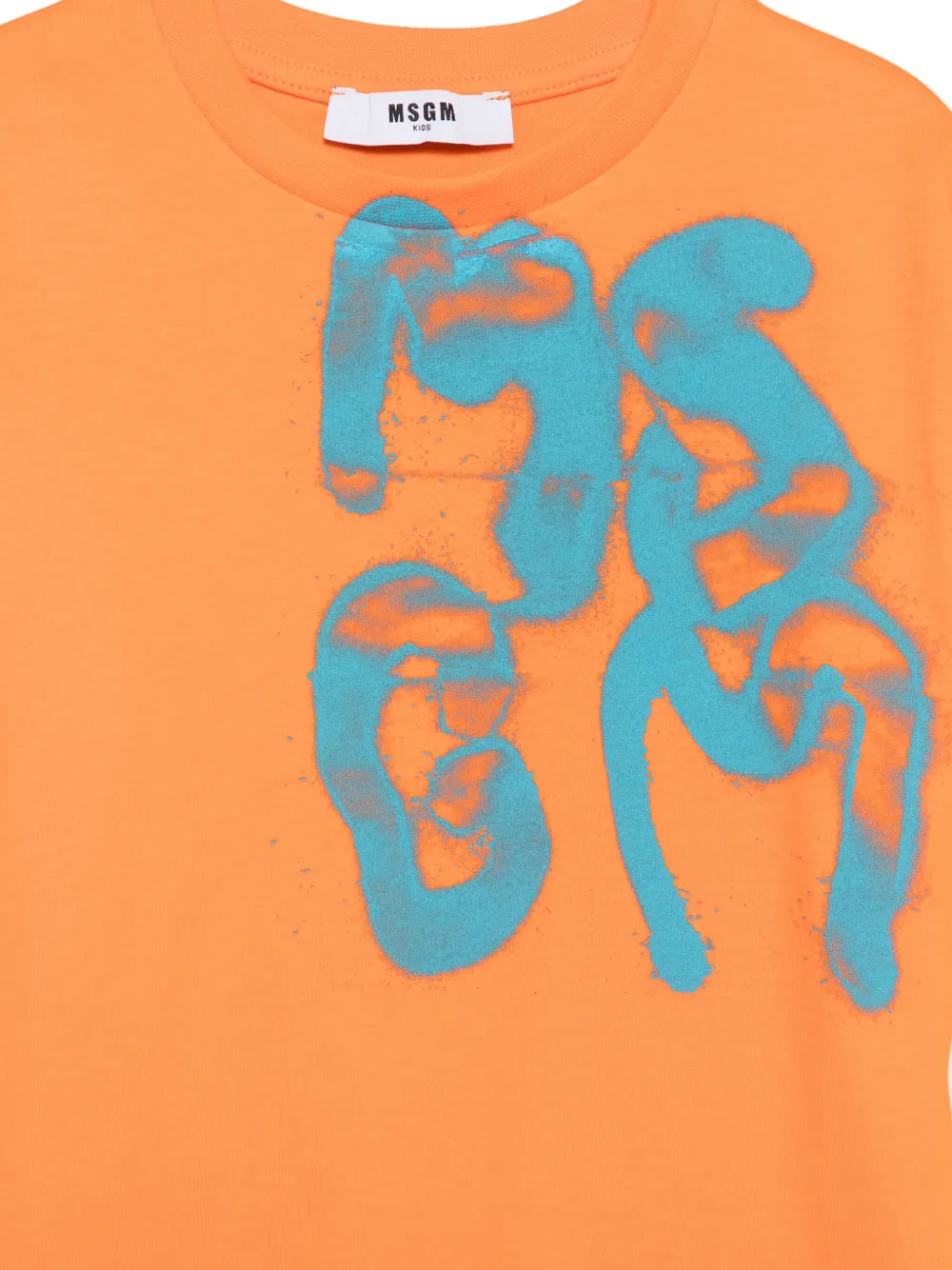 MSGM Kids Jersey T-shirt Oranje