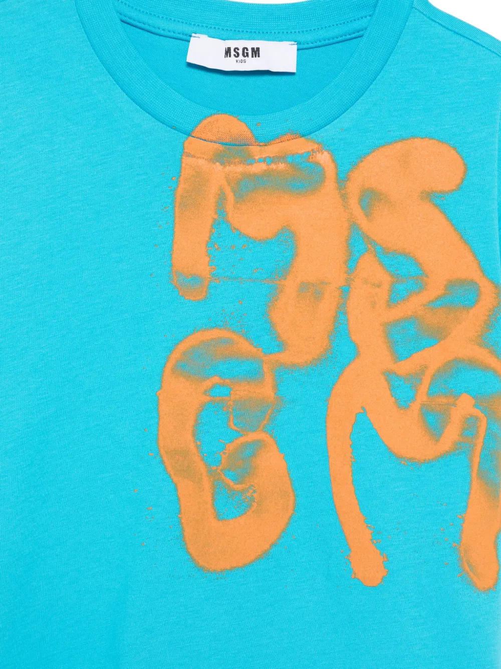 MSGM Kids Jersey T-shirt Blauw