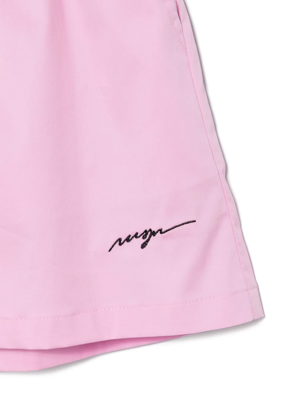 MSGM Kids Trainingsshorts met geborduurd logo Roze