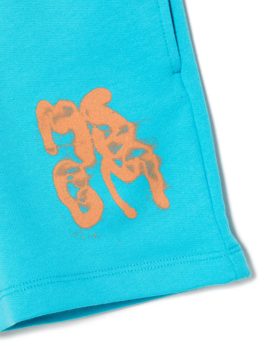 MSGM Kids Trainingsshorts met logoprint Blauw