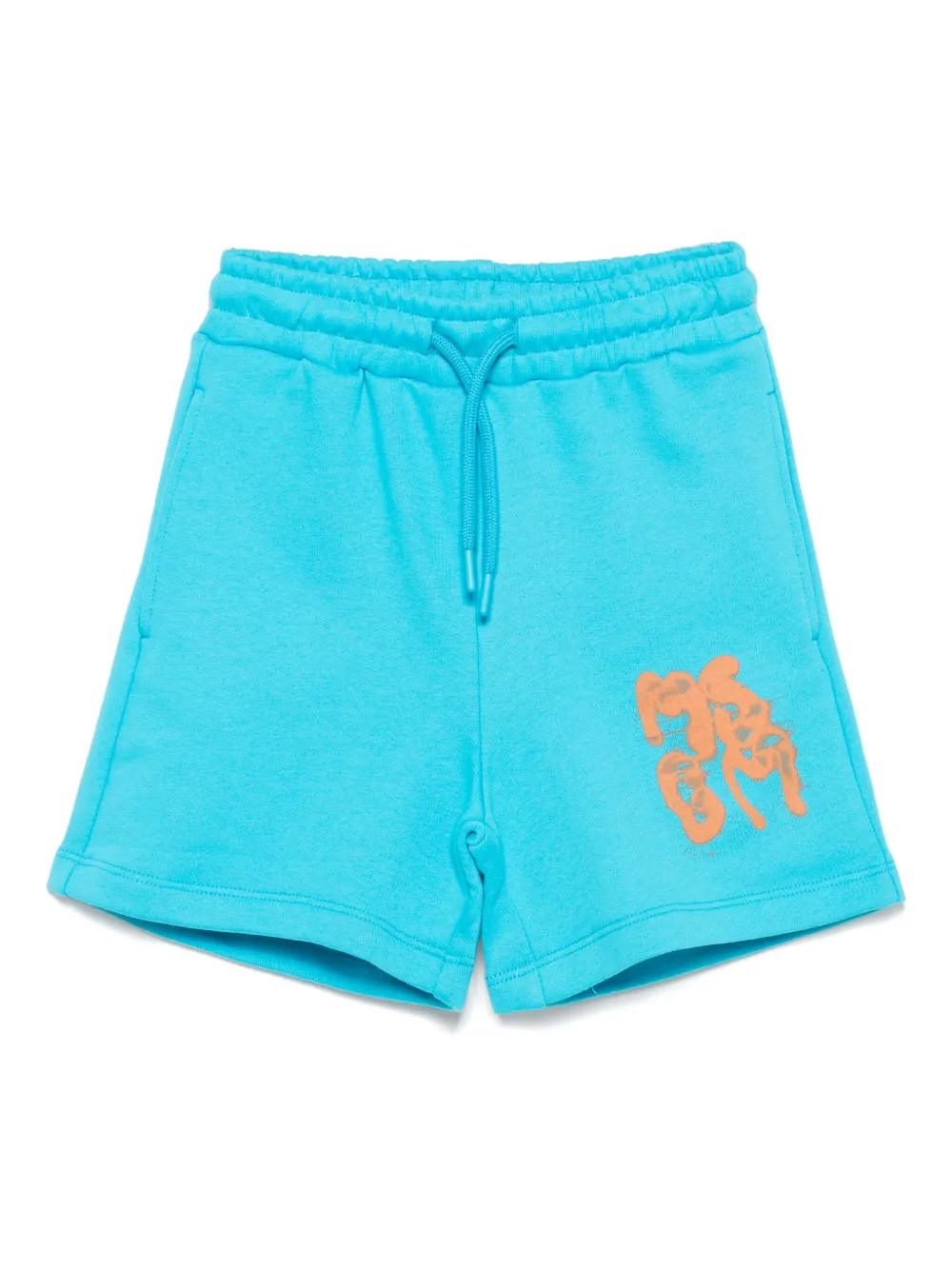 MSGM Kids logo-print track shorts | Blue | Image 1