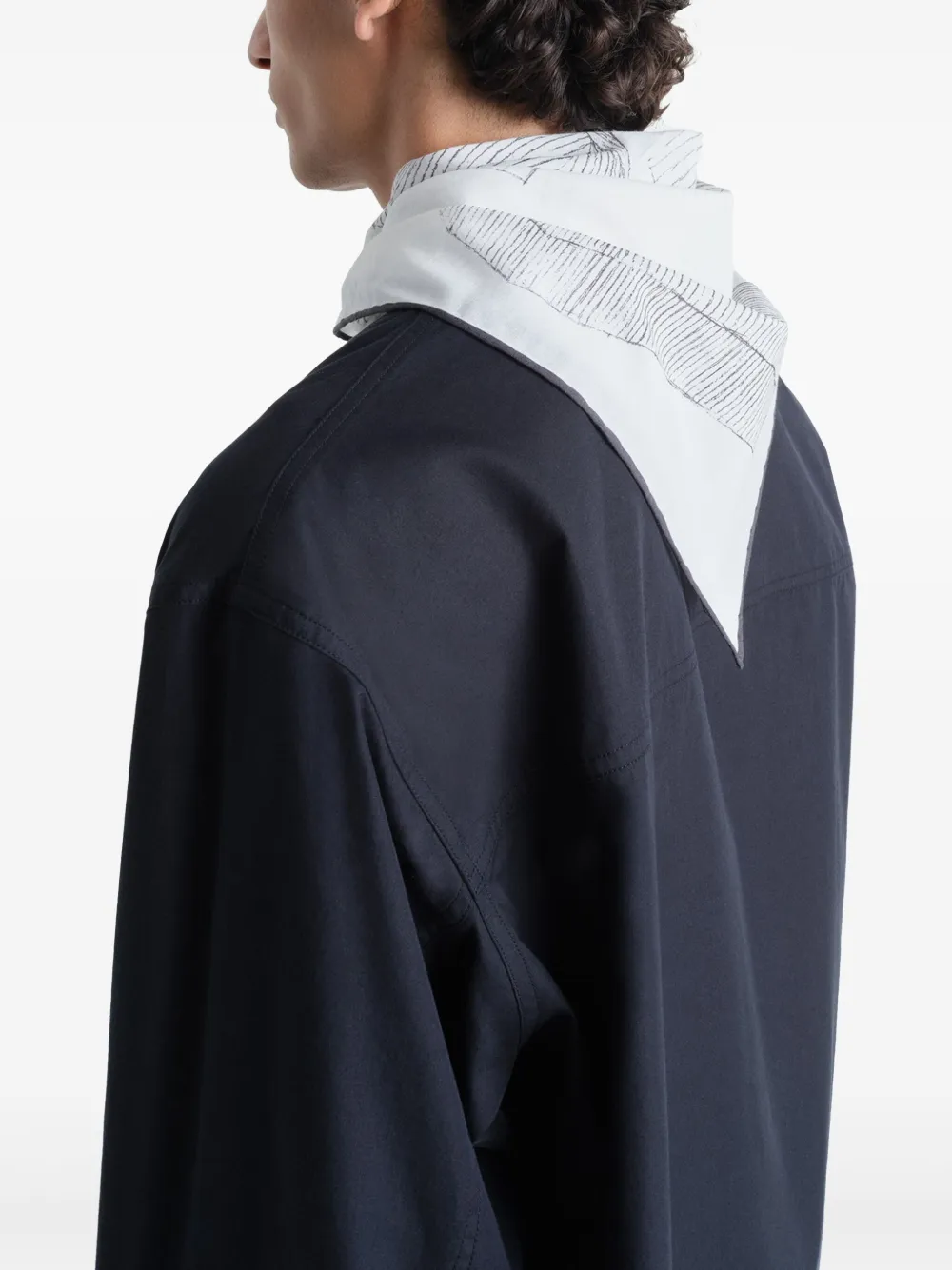 LEMAIRE Green Houses bandana Wit