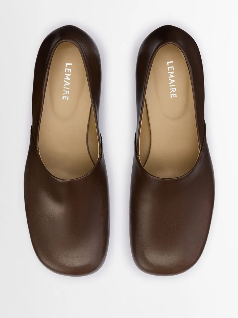 LEMAIRE 55mm Anatomic pumps Brown