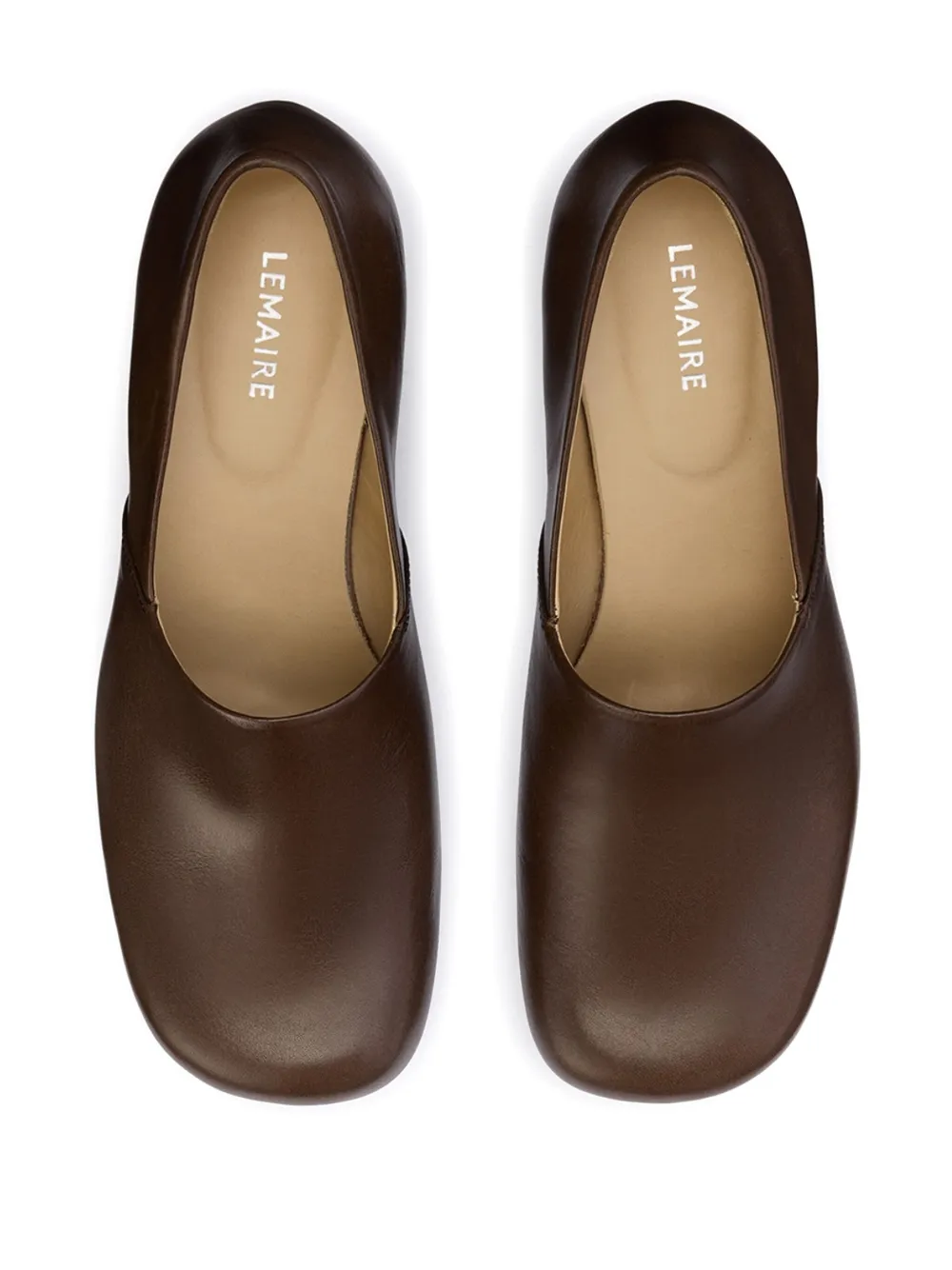 LEMAIRE 55mm Anatomic pumps Brown