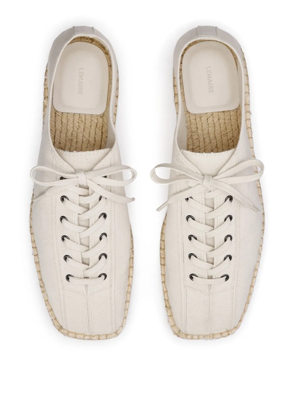 LEMAIRE Linioleum espadrilles White