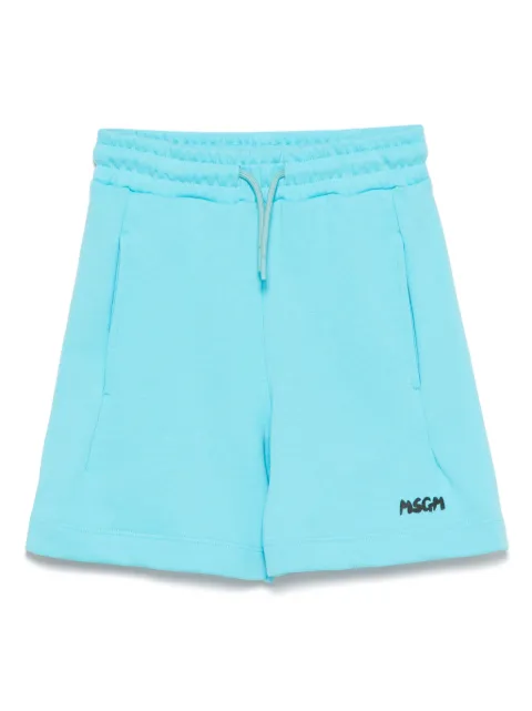 MSGM Kids short de sport à poches latérales fendues