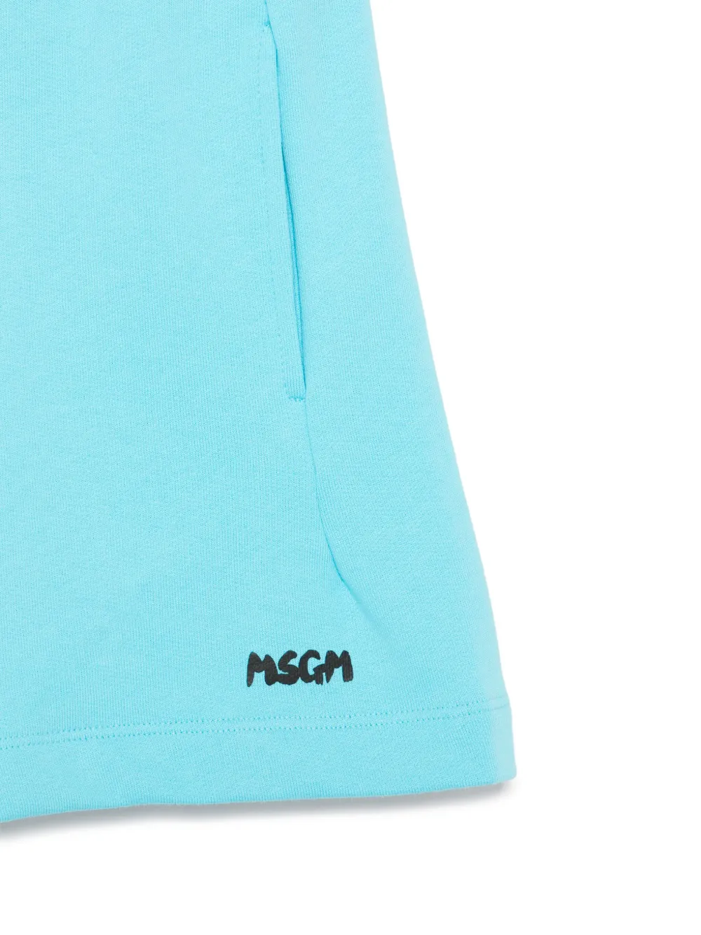 MSGM Kids Katoenen trainingsshorts Blauw