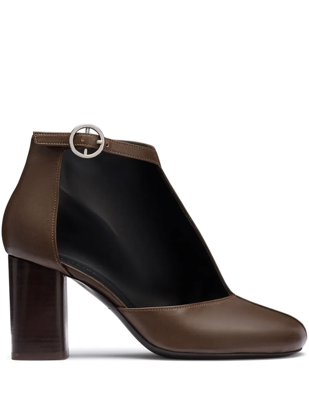 LEMAIRE 80mm cut-out boots Brown