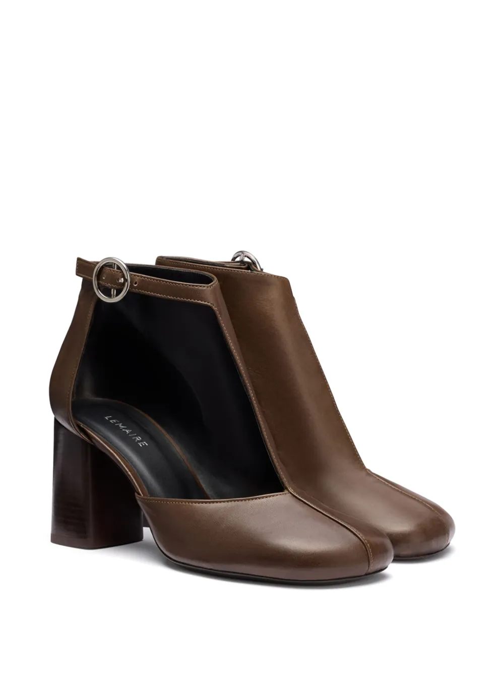 LEMAIRE 80mm cut-out boots - Bruin