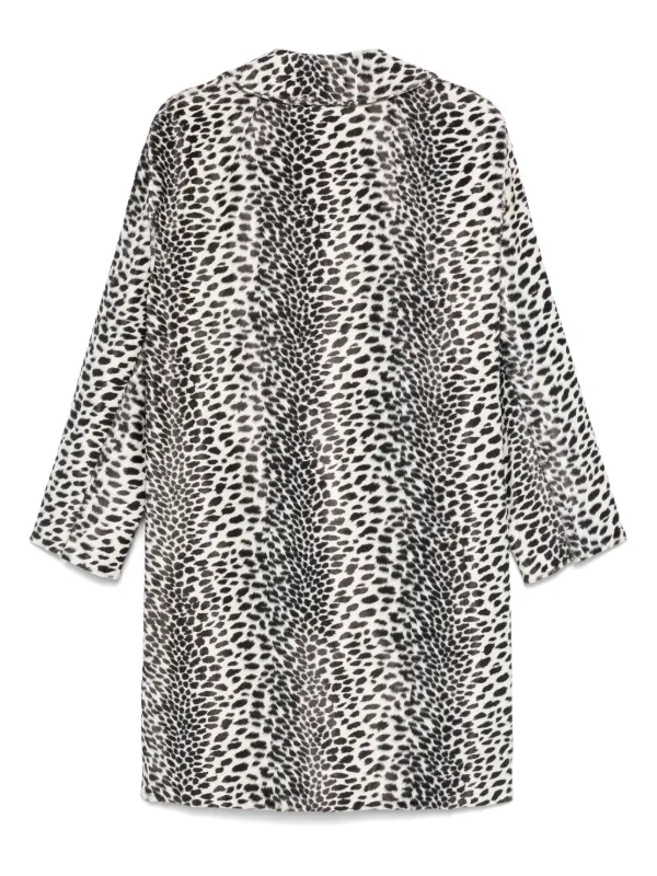 S MAXMARA アニマルプリント コットン コート DANIA S Max Mara Dania コート | ニュートラル | FARFETCH JP