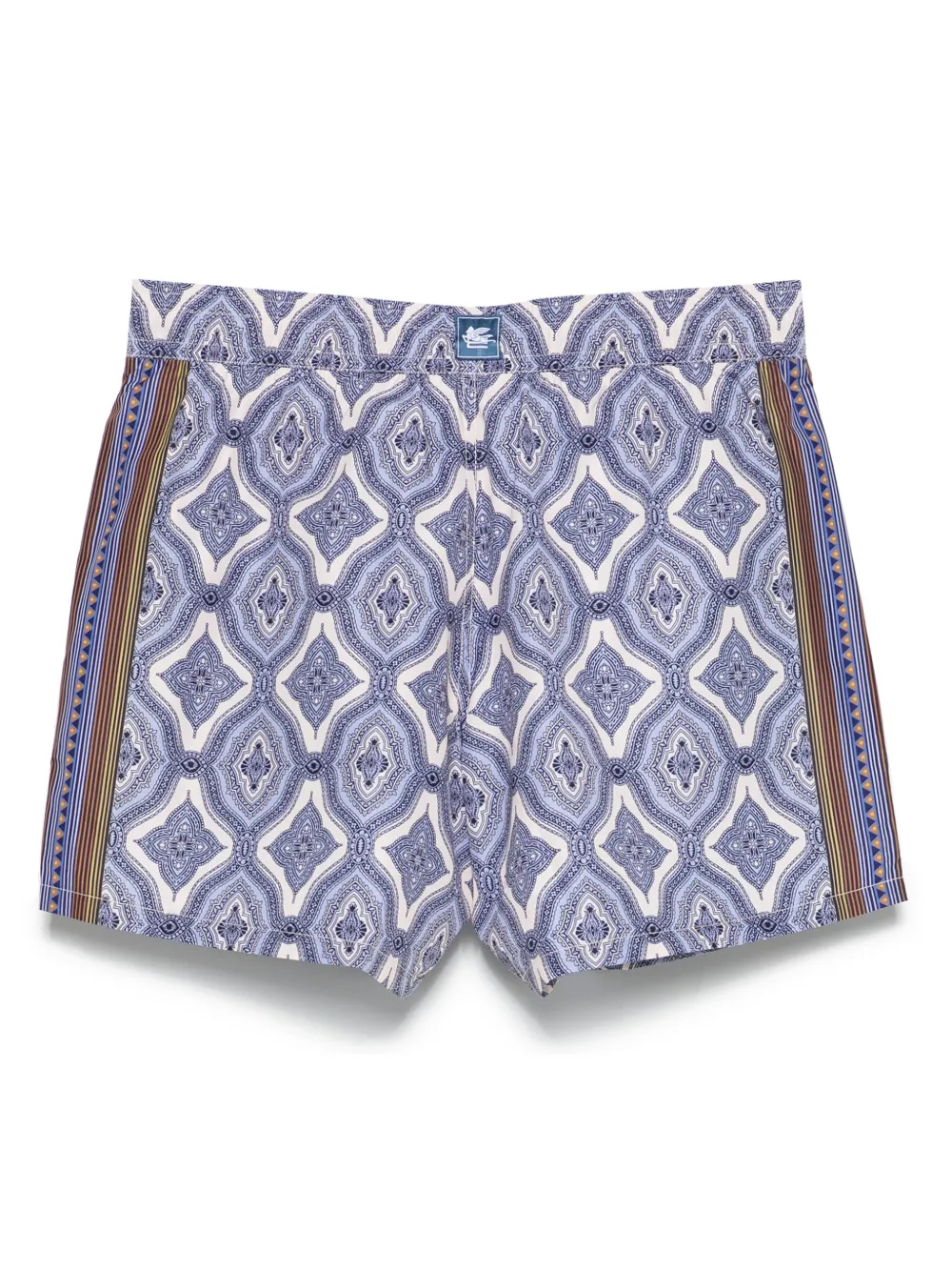 ETRO geometric-print swim shorts - Blauw