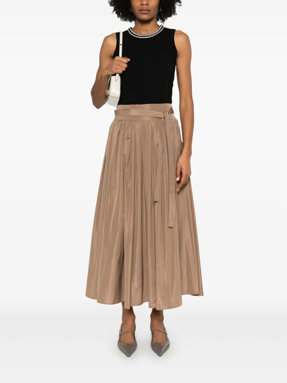 'S Max Mara Gea midi-rok - Bruin