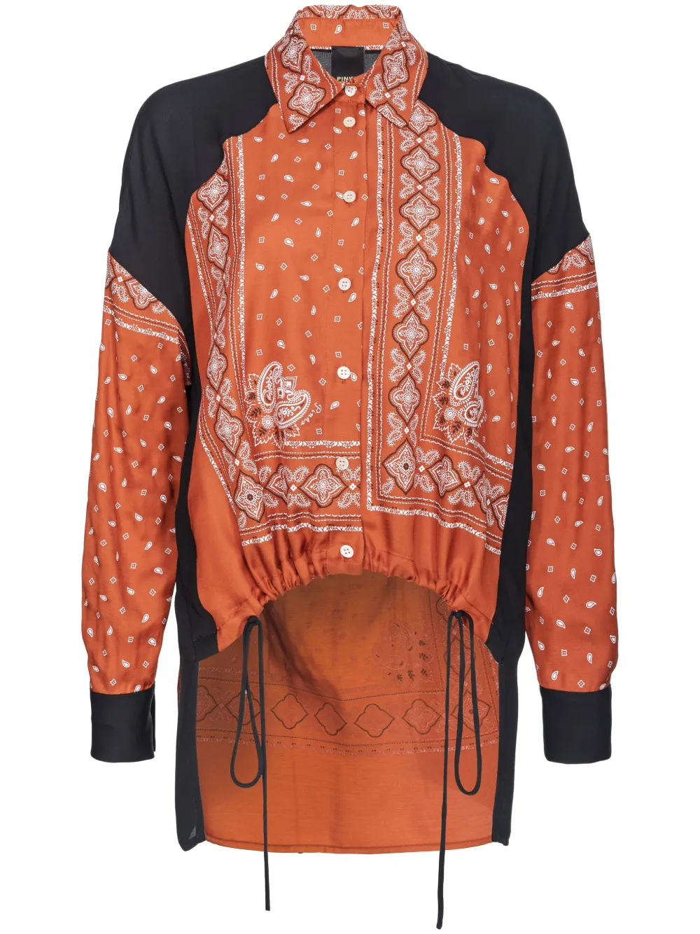 paisley-print shirt
