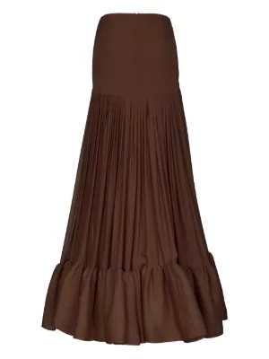 ワンピース PINKO Women Mid Skirts 104937 Y3LEL71 Brown Special-occasion taffeta dress with sweetheart neckline