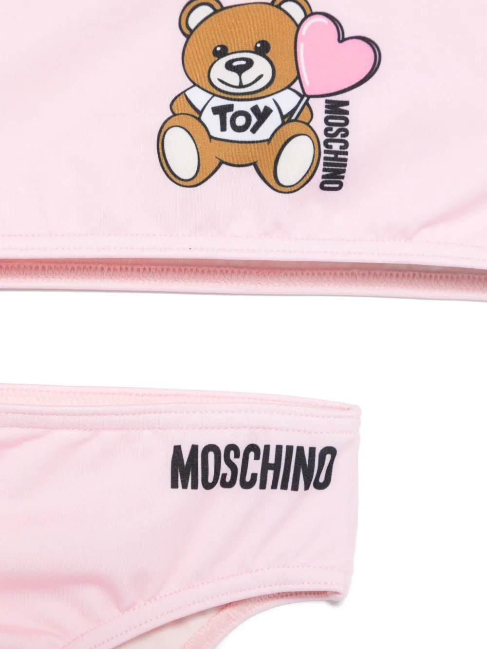 Moschino Kids Bikini met Leo Teddy-print - Roze