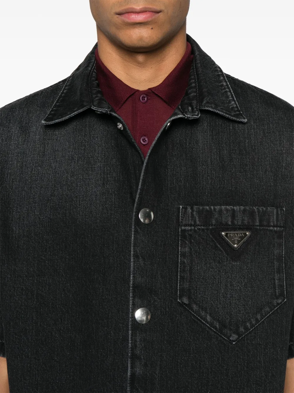 Prada Denim overhemd Zwart