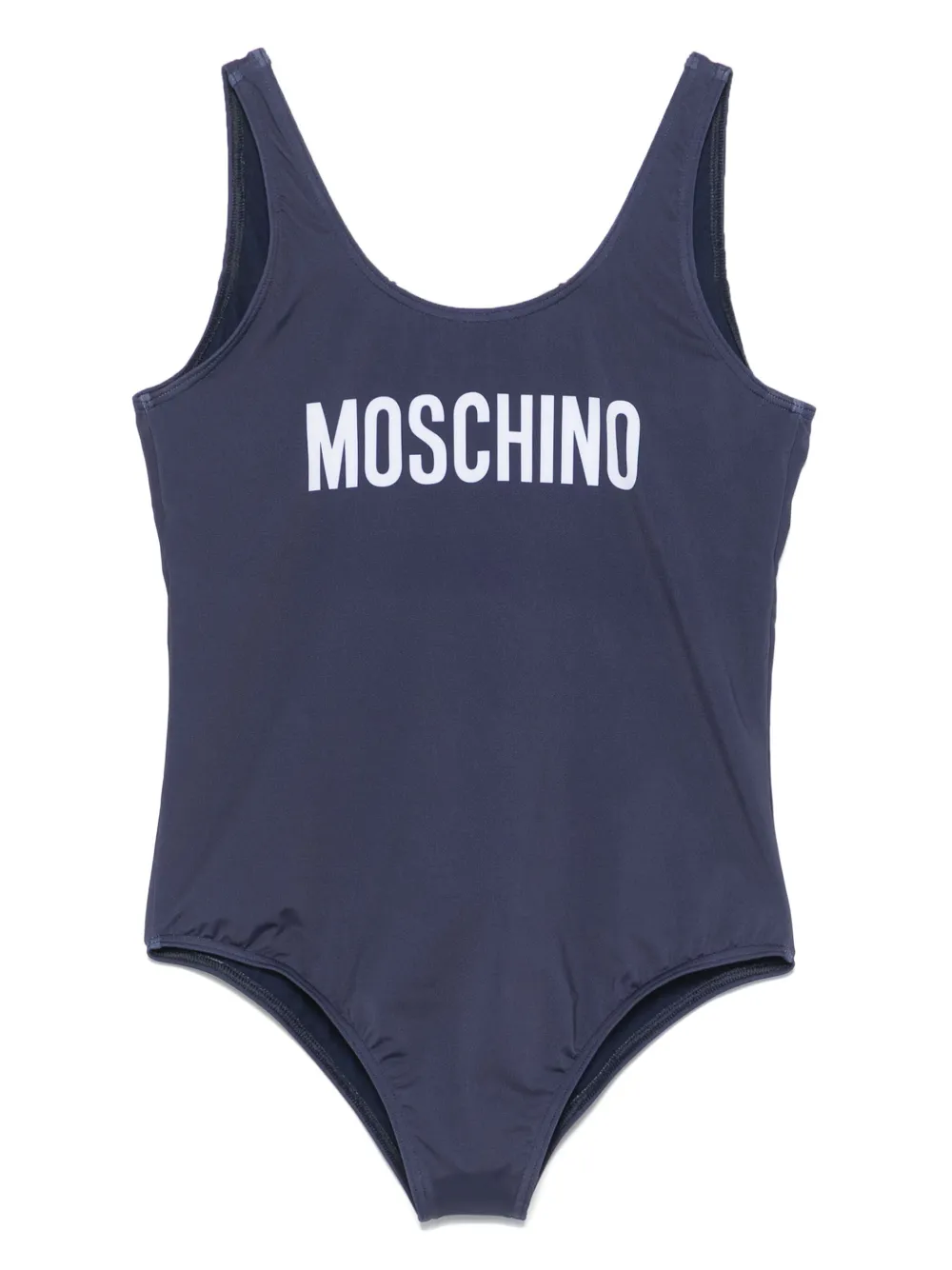 Moschino Kids Badpak met logoprint Blauw