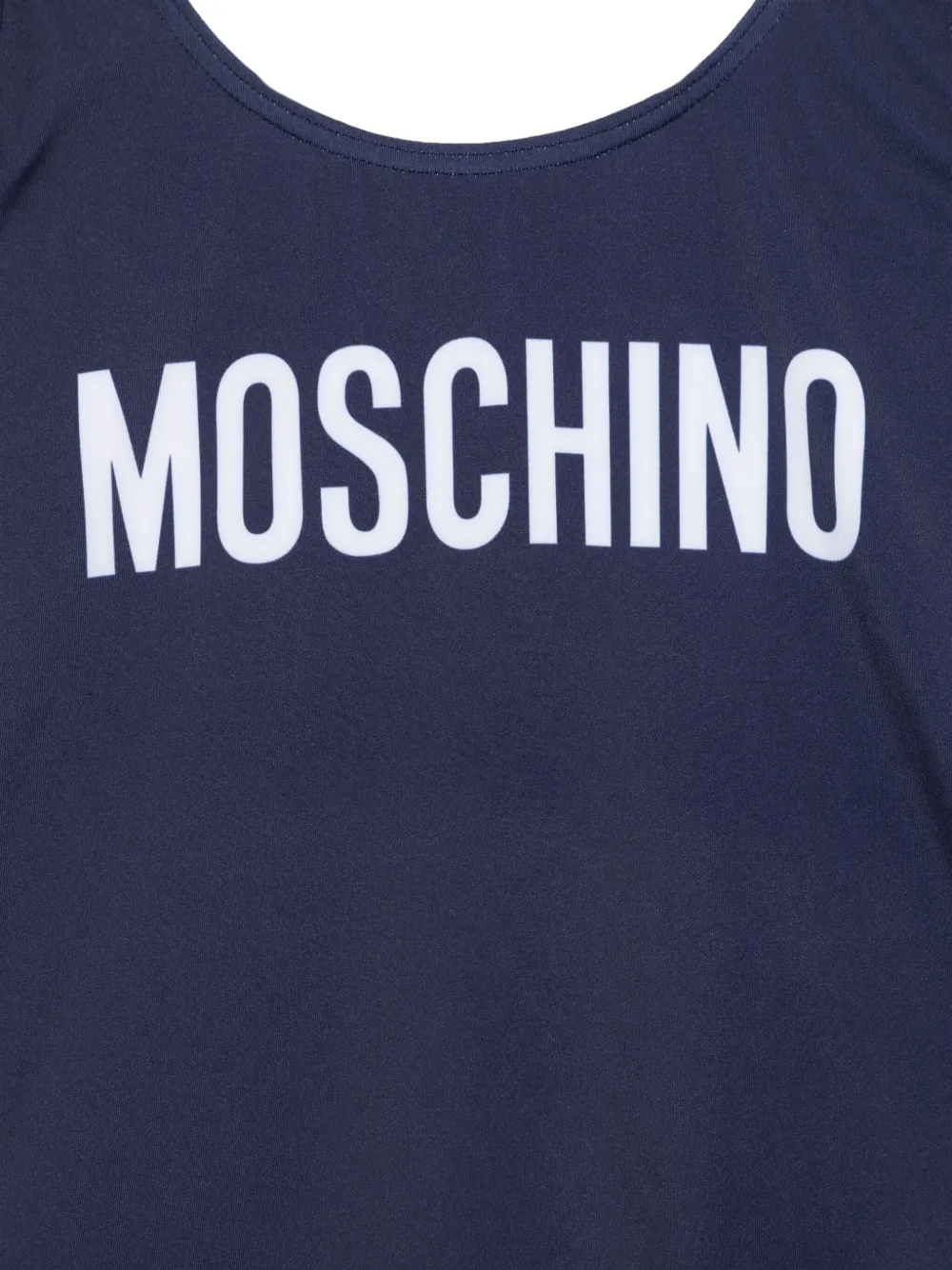 Moschino Kids Badpak met logoprint - Blauw