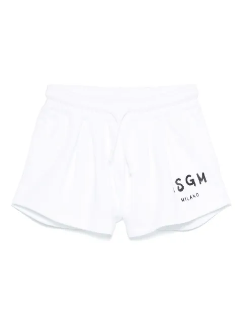 MSGM Kids logo-print shorts