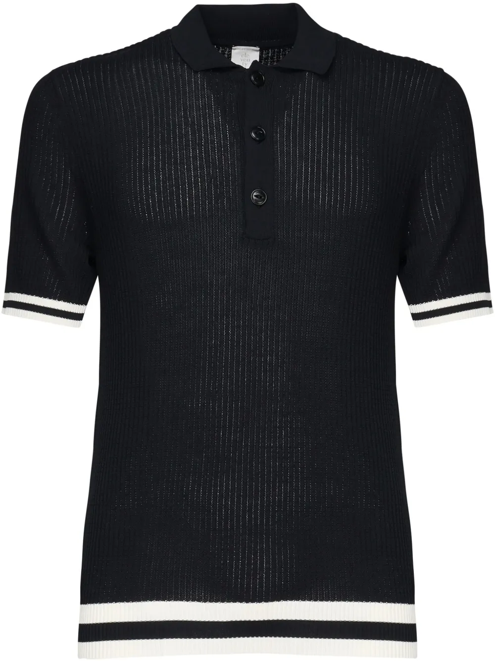 knitted polo shirt