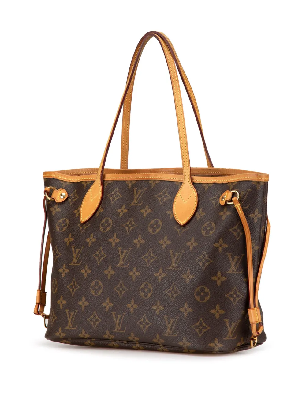 Pre-owned Louis Vuitton 2010 Monogram Neverfull Pm Tote Bag In Brown