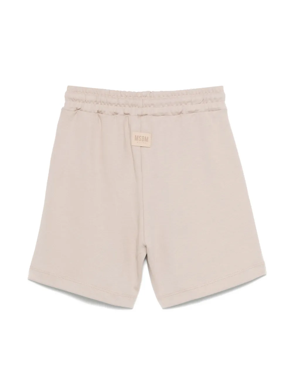 MSGM Kids Shorts met logoprint - Beige