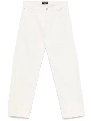 【BALENCIAGA】ルーズフィットパンツ ホワイト Women's Loose Fit Pants in White | Balenciaga US
