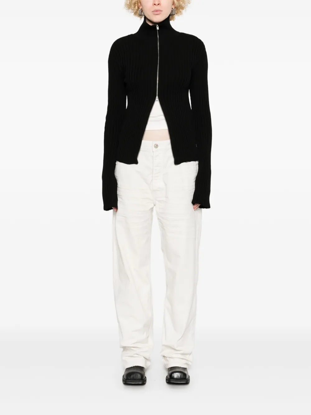 Balenciaga Gerafelde jeans Wit