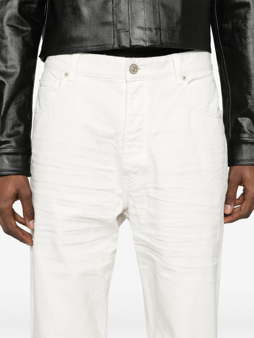 Balenciaga Gerafelde jeans Wit