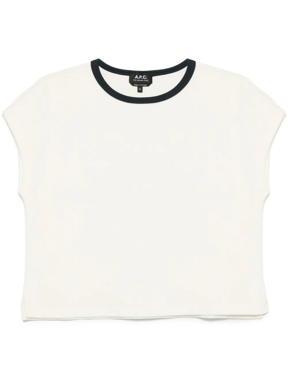 A.P.C. T-shirt met geborduurd logo Beige