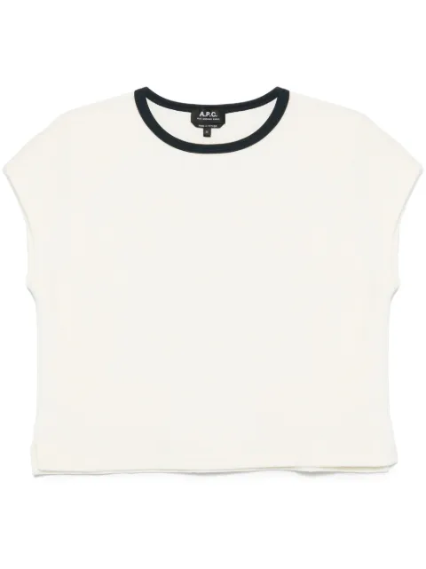 A.P.C. logo-embroidered T-shirt