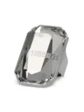 VETEMENTS Baguette Crystal ring - Silver