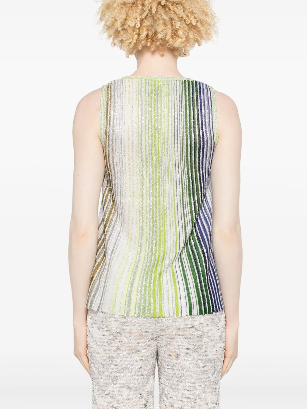 MISSONI STRIPED SEQUINS TOP