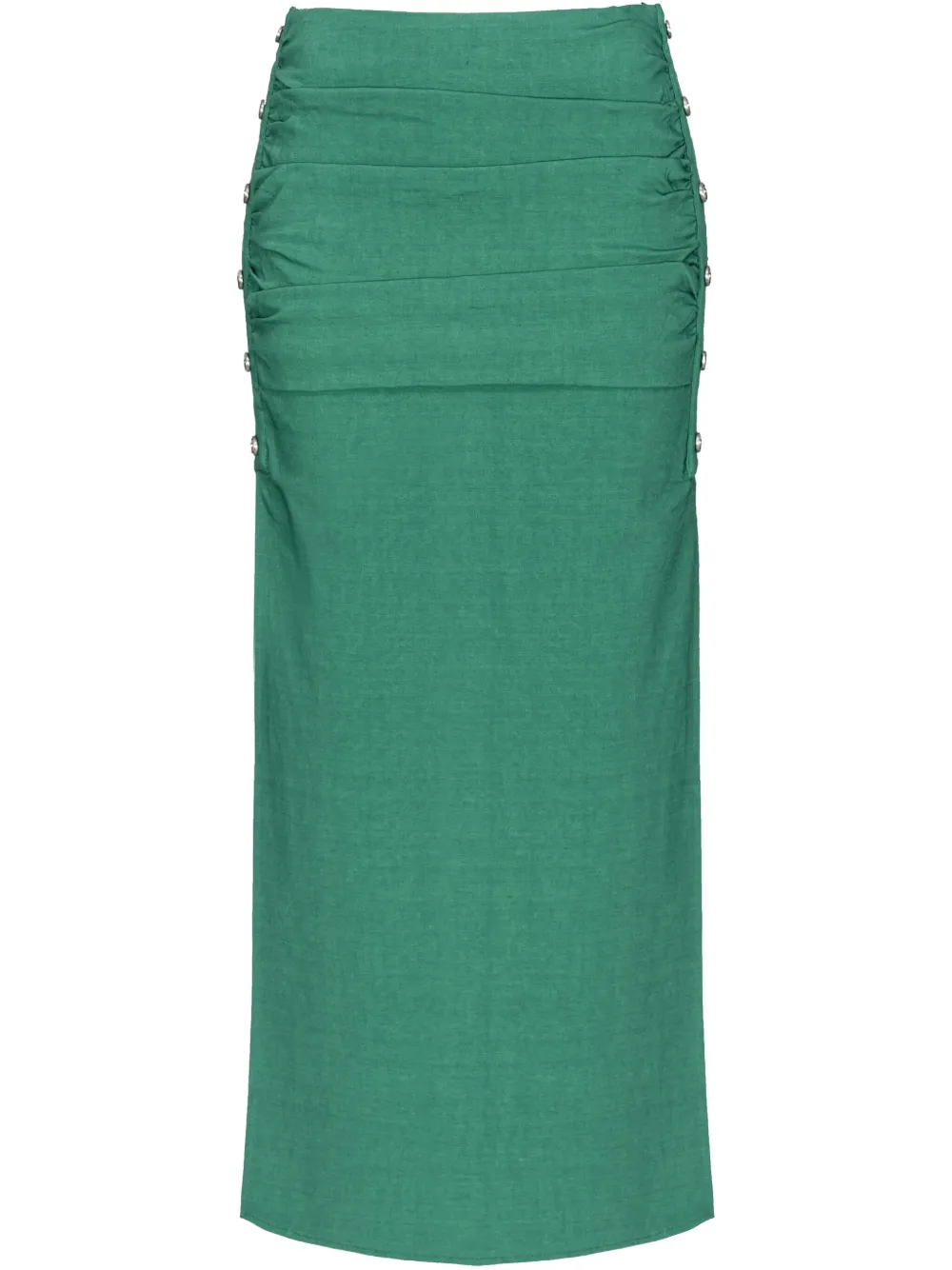 PINKO Midi-rok met gedrapeerd detail Groen