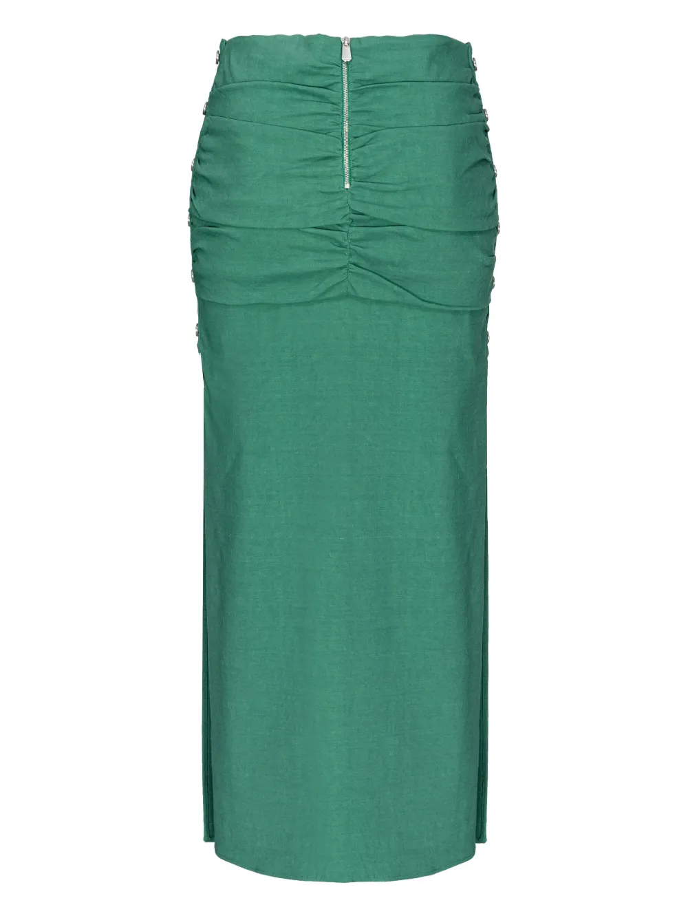 PINKO Midi-rok met gedrapeerd detail Groen