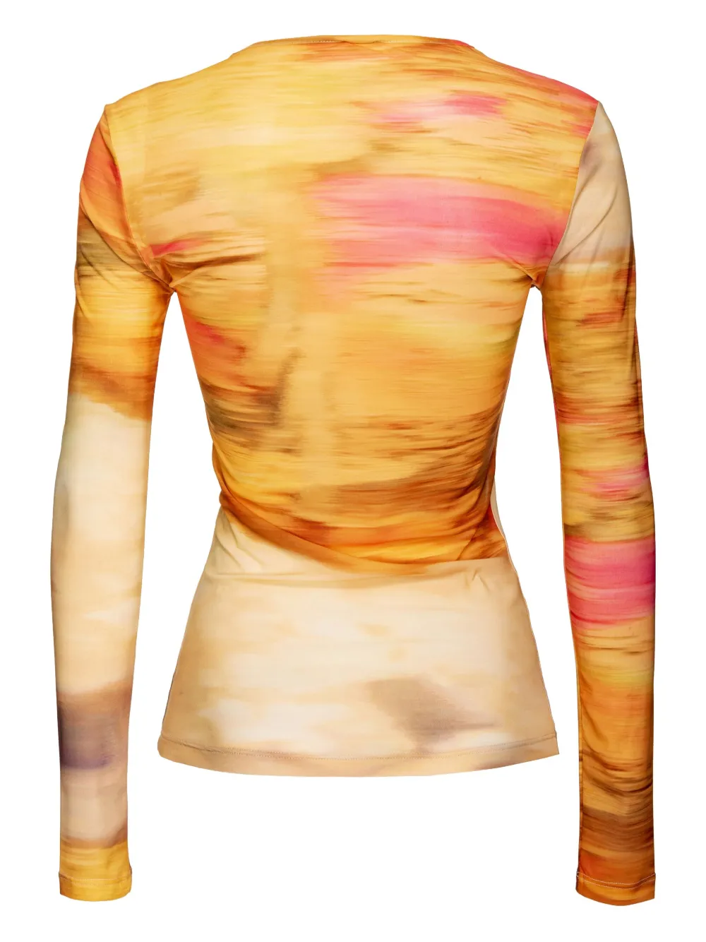 PINKO Top met abstract patroon Geel