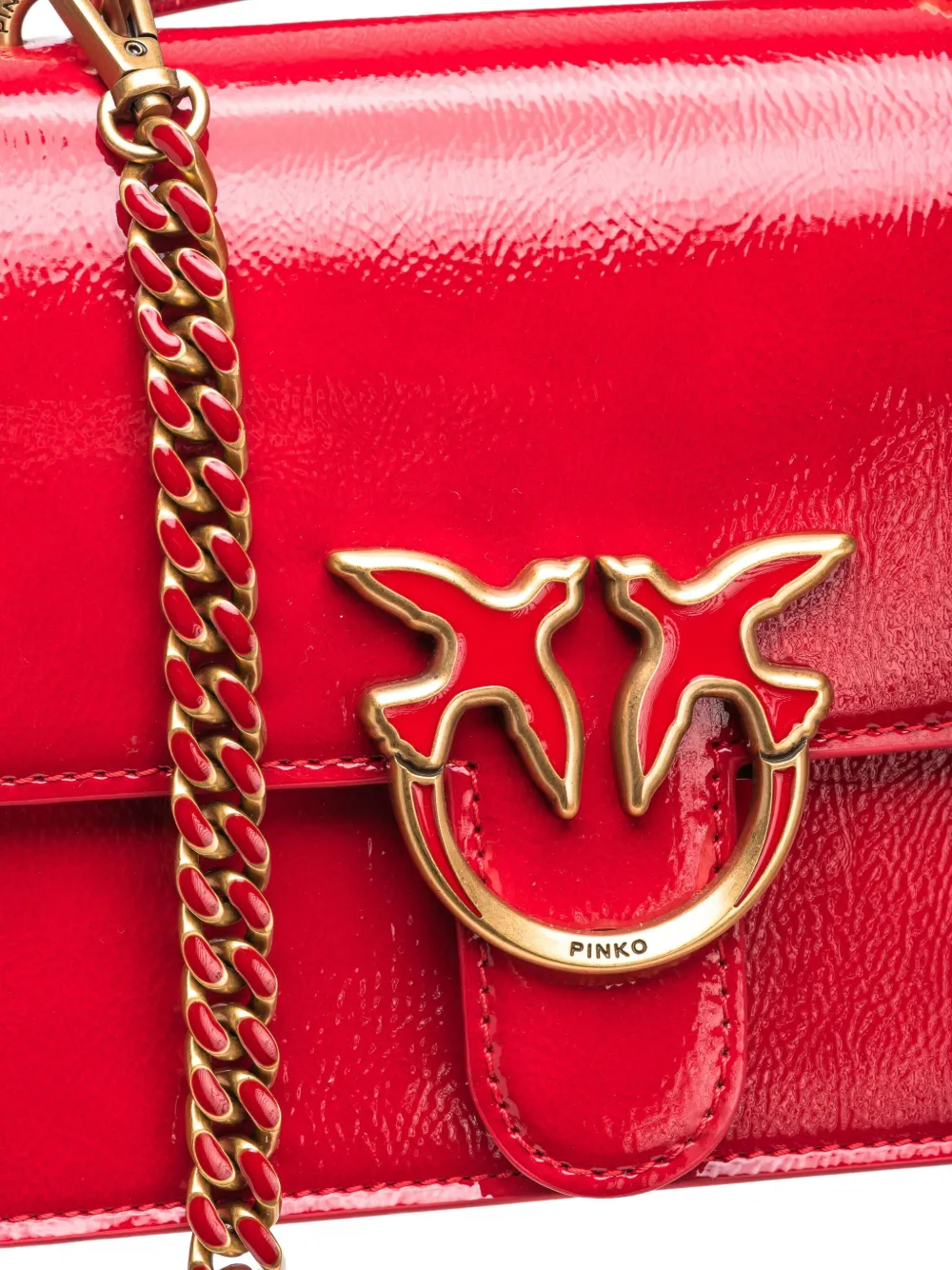 PINKO Love shopper Rood
