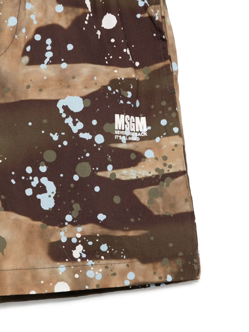 MSGM Kids Popeline bermuda shorts Bruin