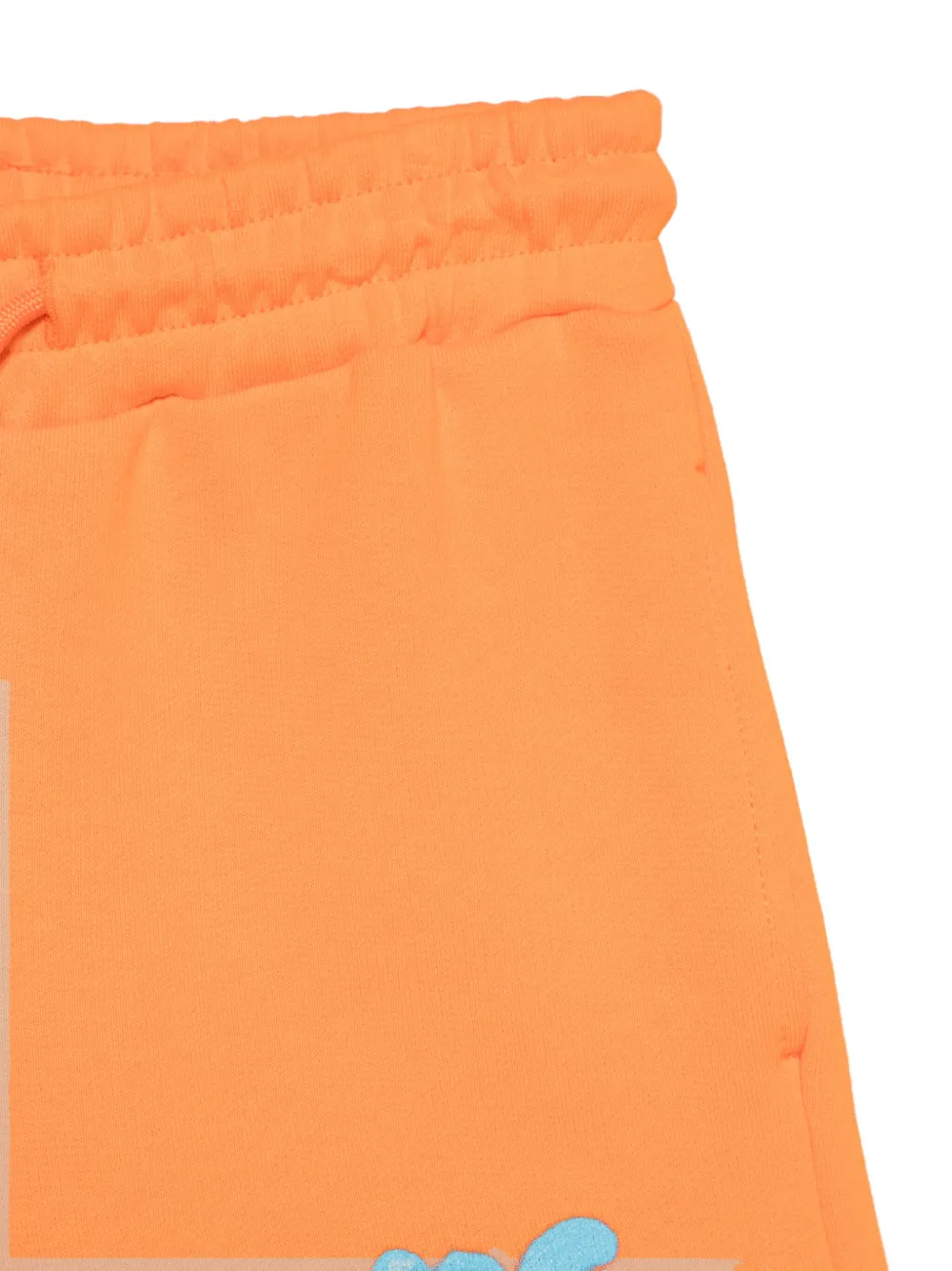 Msgm Logo-print Shorts In Orange