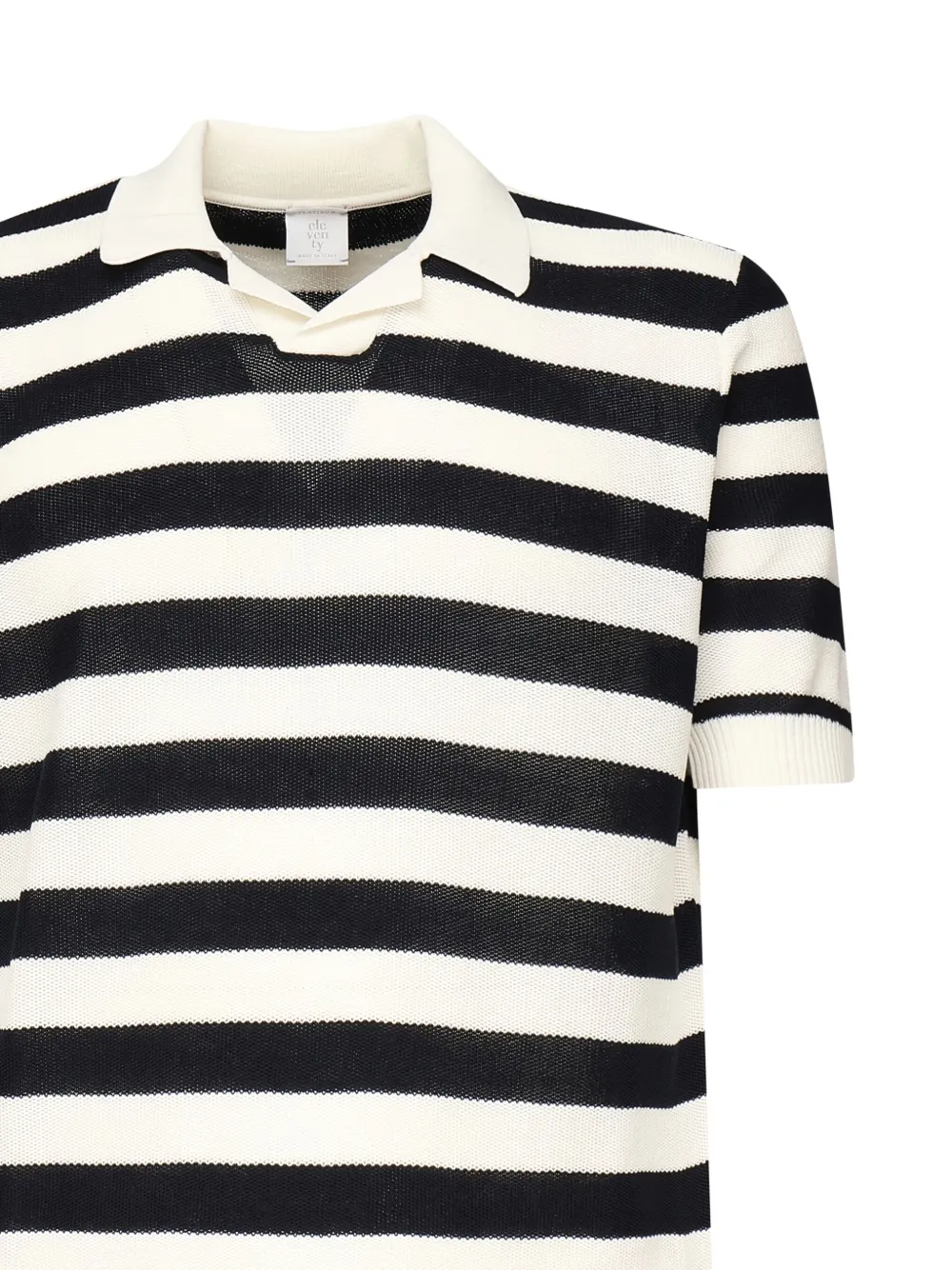 Eleventy Gestreept poloshirt Wit