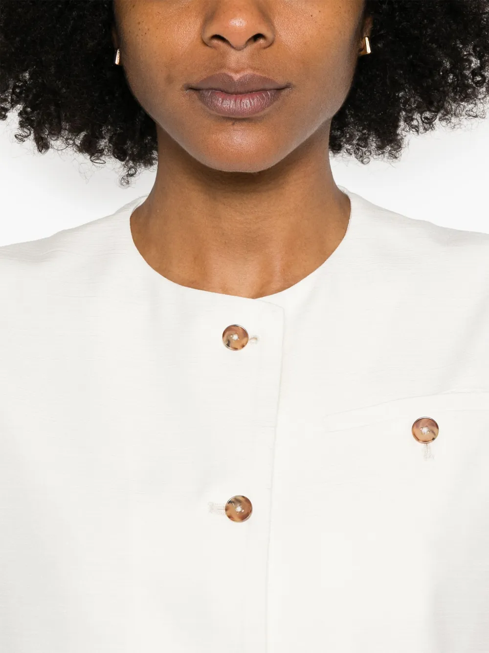 Shop Loulou Studio Esme Gilet In Weiss
