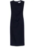 MSGM twist-detail midi dress - Blue