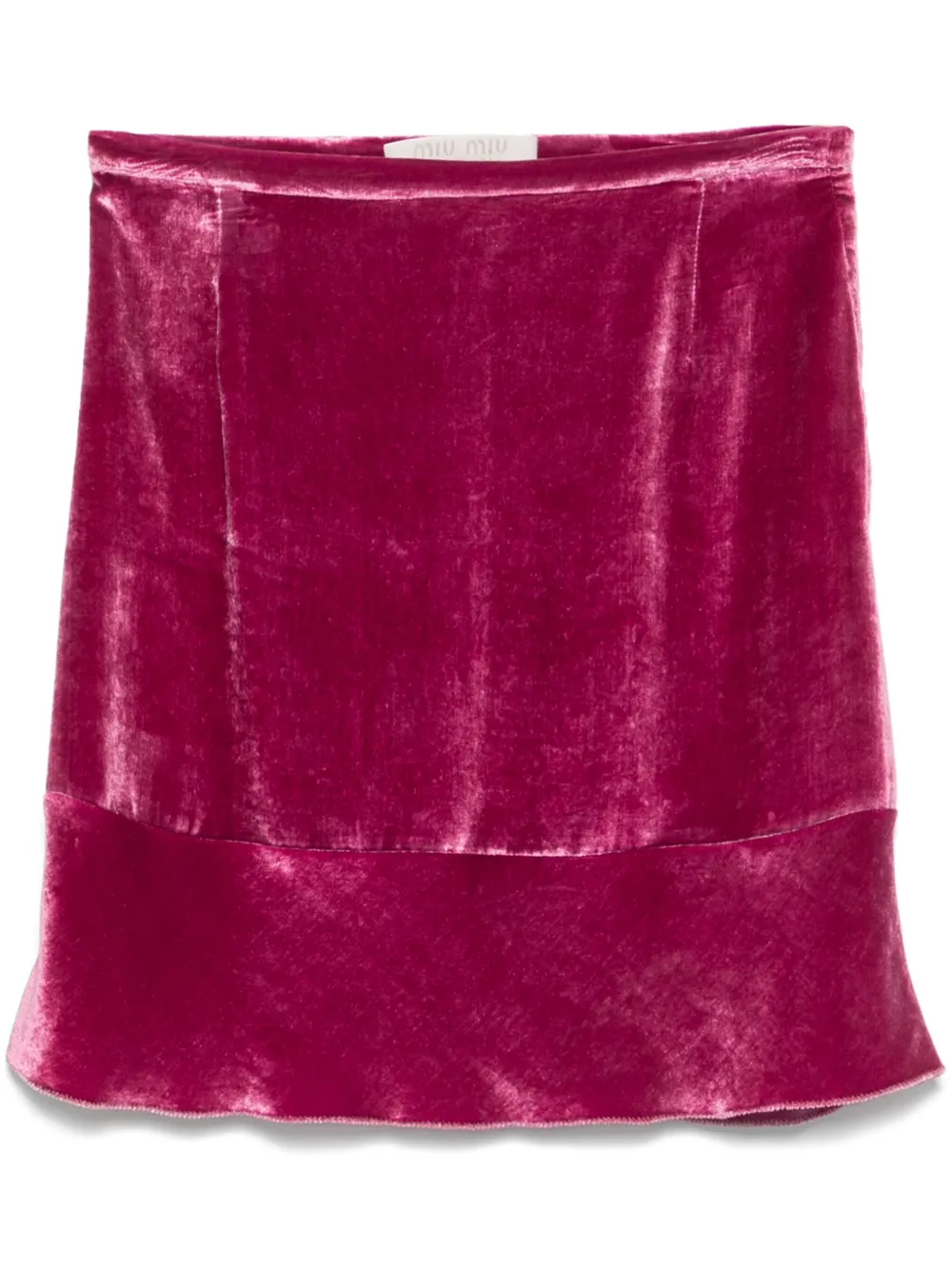 00s velvet mini skirt