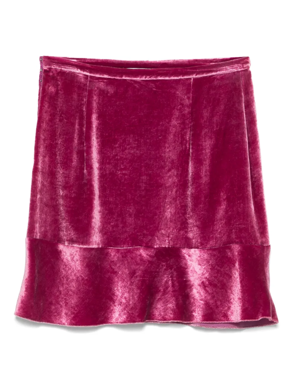 Miu Miu Pre-Owned 00s fluwelen mini-rok - Roze